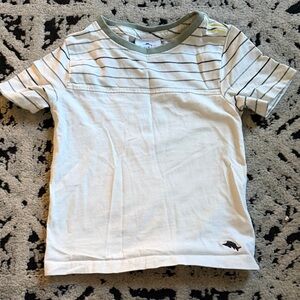 Tommy Bahama Kids' Tee - White and Green Stripes